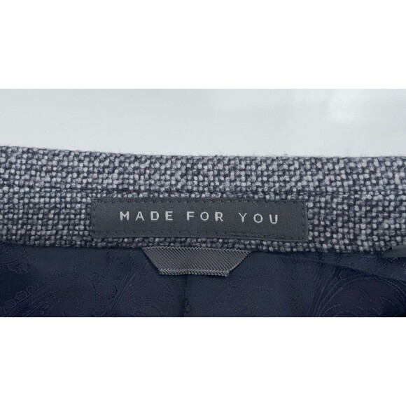 Indochino Gray Wool Blend Blazer Men’s 46R Sport Coat Jacket Surgeon Cuffs - Picture 16 of 16